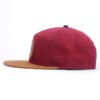 Sumkcaps 241034 Custom Suede Brim Leather Patch Senven Panel Snapback Cap – Image 2