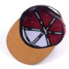 Sumkcaps 241034 Custom Suede Brim Leather Patch Senven Panel Snapback Cap – Image 4