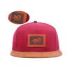 Sumkcaps 241034 Custom Suede Brim Leather Patch Senven Panel Snapback Cap – Image 6
