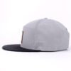 Sumkcaps 241035 Custom Suede Brim Leather Patch Senven Panel Snapback Cap – Image 2