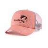 Sumkcaps 241044 Custom Five Panel Embroidery Pink Trucker Hat