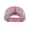 Sumkcaps 241044 Custom Five Panel Embroidery Pink Trucker Hat - Image 5