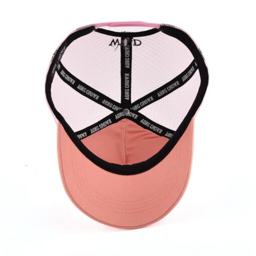 Sufox 241044 Custom Five Panel Embroidery Pink Trucker Hat