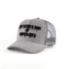 Sumkcaps 241021 Custom Five Panel Embroidery Grey Trucker Hat