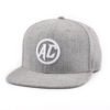 Sumkcaps 241064 Custom Six Panel 3D Embroidery Gray Snapback Cap