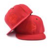 Sumkcaps 241092 Custom Six Panel Letter Embroidery Red Snapback Cap - Imagem 2