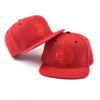 Sumkcaps 241092 Custom Six Panel Letter Embroidery Red Snapback Cap - Imagem 4