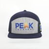 Sumkcaps 231147 Custom Embroidery Navy Blue Seven Panel Trucker Hat – Image 2
