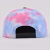 Sumkcaps 241102 Custom Six Panel Leahter Patch Tie Dye Snapback Cap - Imagem 4
