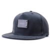 Sumkcaps 241104 Custom Five Panel Leahter Snakeskin Metal Logo Snapback Cap - immagine 3