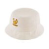 Custom Embroidered White Cotton Bucket Hats wholesale
