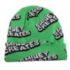 Sumkcaps 231383 Custom 100% Acrylic Jacquard Knitted Beanie Hat
