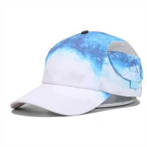 Sumkcaps 231257 Custom Four Panel Full Printing Pocket Baseball Cap