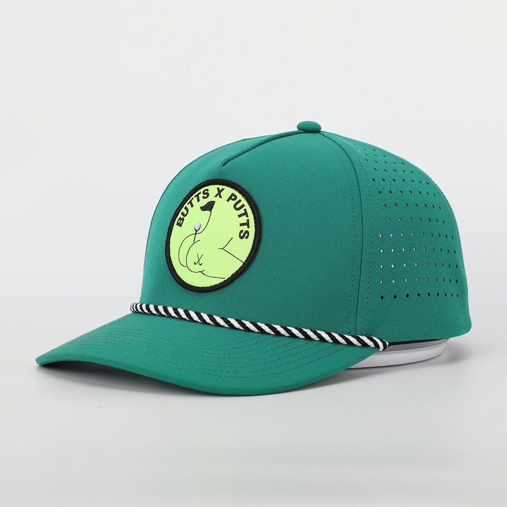 Custom 5 Panel Golf Hats with Rope | China Rope Hats Supplier