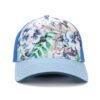 Custom Five Panel Digital Printing Blue Trucker Hat wholesale