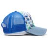Custom Five Panel Digital Printing Blue Trucker Hat wholesale