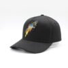Sumkcaps 231192 Custom Five Panel Embroidery Black Baseball Cap