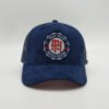 Custom Blue 5 Panel Embroidery Patch Trucker Hat Wholesale – Image 7