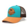 Sumkcaps 231172 Custom Five Panel Leather Patch Trucker Hat