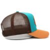 Sumkcaps 231172 Custom Five Panel Leather Patch Trucker Hat - Imagen 3