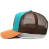 Sumkcaps 231172 Custom Five Panel Leather Patch Trucker Hat - Imagen 4