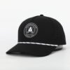 Black Golf Rope Snapback Hat Custom