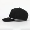 Black Golf Rope Snapback Hat Custom