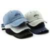Sumkcaps 231190 Custom Six Panel Embroidery Washed Baseball Cap