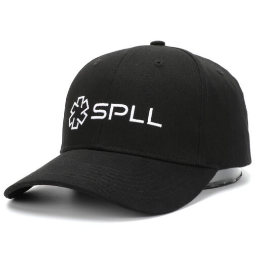 Sufox 231276 Custom Six Panel Flat Embroidery Black Baseball Cap