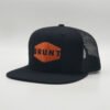 Sumkcaps 231275 Custom Six Panel Embroidery Black Trucker Hat