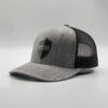 Sumkcaps 231216 Custom Six Panel Embroidery Gray Trucker Hat