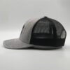 Sumkcaps 231216 Custom Six Panel Embroidery Gray Trucker Hat - Imagem 3