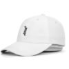 Sumkcaps 231287 Custom Six Panel Embroidery White Baseball Cap