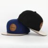 Sumkcaps 231186 Custom Six Panel Leather Patch Snapback Cap