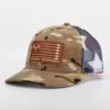 Sumkcaps 231264 Custom Six Panel Leather Patch Trucker Hat