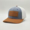 Custom Six Panel Leather Patch Trucker Hat Wholesale