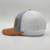 Custom Six Panel Leather Patch Trucker Hat Wholesale