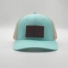 Custom Six Panel Leather Patch Trucker Hat Wholesale