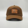 Sumkcaps 231232 Custom Six Panel Woven Patch Brown Dad Hat - Imagen 2