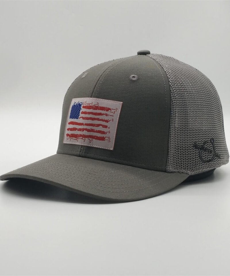 Cappello Trucker personalizzato a sei pannelli con toppa tessuta, all'ingrosso