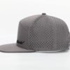 Custom Seven Panel Embroidery Gray Snapback Cap Wholesale – Image 3