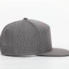 Custom Seven Panel Embroidery Gray Snapback Cap Wholesale – Image 4