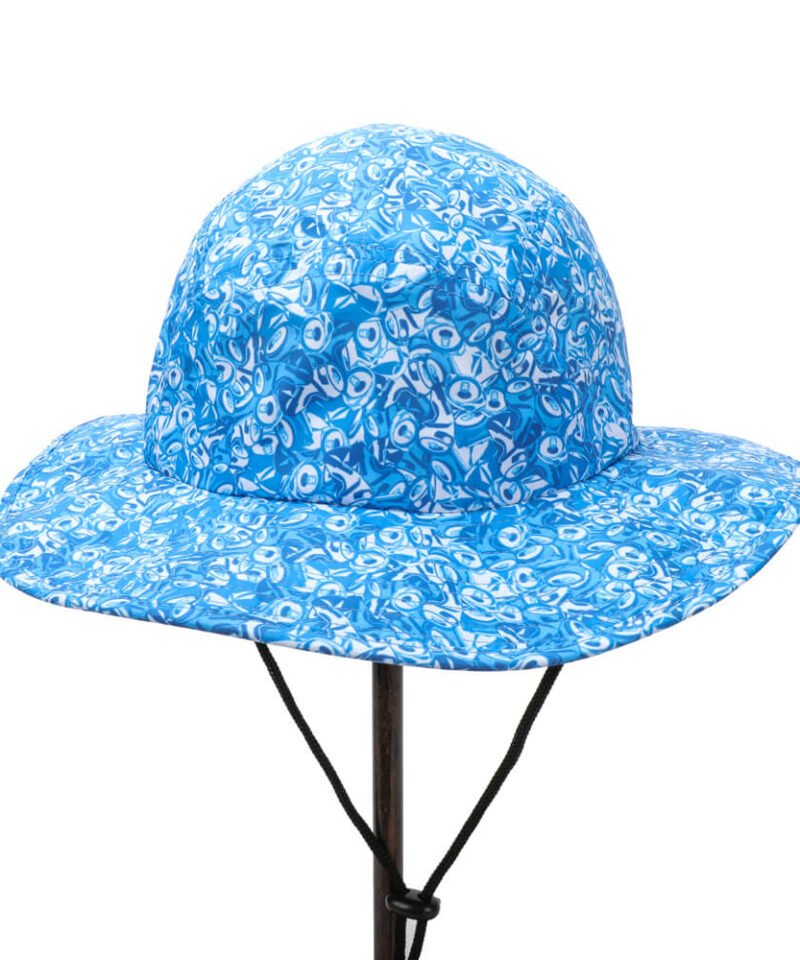Cappelli a secchiello blu reversibili con stampa digitale personalizzata