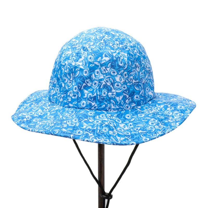 Custom Digital Printing Reversible Blue Bucket Hats