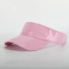 Sumkcaps 231263 Custom Embroidery Pink PU Leather Sun Visor