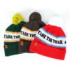 Sumkcaps 231195 Custom Leather Patch Jacquard Pom Beanie Hat - immagine 2