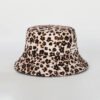 Custom Leopard Printing Reversible Bucket Hats wholesale