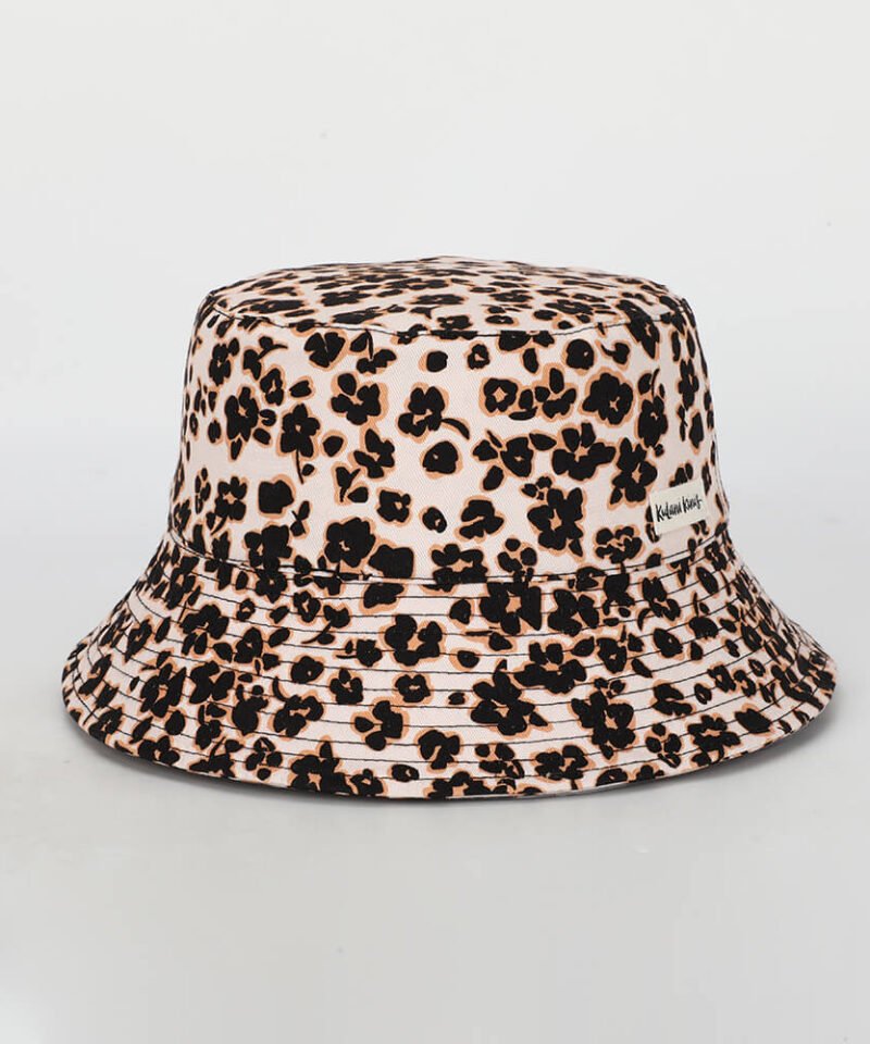Stampa leopardiana personalizzata di cappelli a secchiello reversibili all'ingrosso