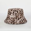 Custom Leopard Printing Reversible Bucket Hats wholesale