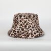 Custom Leopard Printing Reversible Bucket Hats wholesale